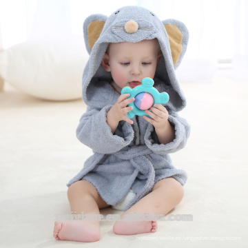 High quality mouse Hooded Baby Towel, Natural Cotton,Hooded Kids bathrobe CT-023 wholesale China Supplier